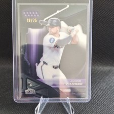 2026 Topps Chrome Black Jakob Marsee Purple Rookie 19/75 Miami Marlins