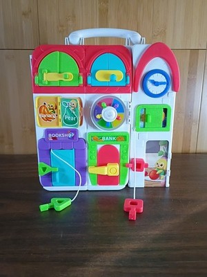 Montessori Busy Board Early Learning Ages 1-3 Musical English/Spanish Miss 1Door