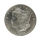 1882-S MORGAN DOLLAR CH BU–UNC DETAILS $1 SILVER COIN