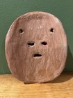 MINI 5” CERAMIC PAINTED TRIBAL MASK #1 Terra Cotta Wall Decor Hanging Hand Craft — photo 2
