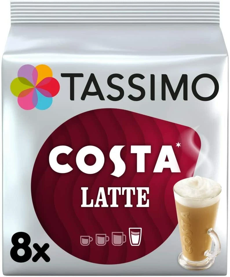 Coffee Shop Selections Toffee Nut Latte - 8 dosettes, TASSIMO