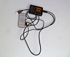 4K HDMI Switch Splitter 5 Port Selector Switcher Hub IR Remote HDTV 5 In 1 Out