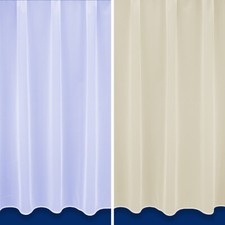 Tenda a rete ponderata piombo tessuto semplice in bianco e crema per metri - consegna gratuita