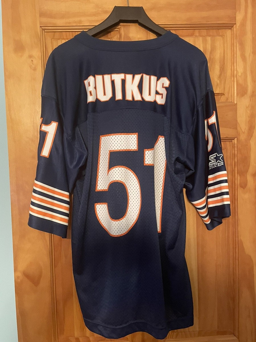 CHICAGO BEARS DICK BUTKUS Football Jersey, Size: MEDIUM