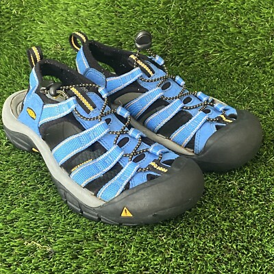 Keen Womens Sandals Newport Blue Black Canvas Hiking Outdoor