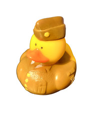 Army Duck - Bath Toy Duck 2" Rubber Bath Toy - New