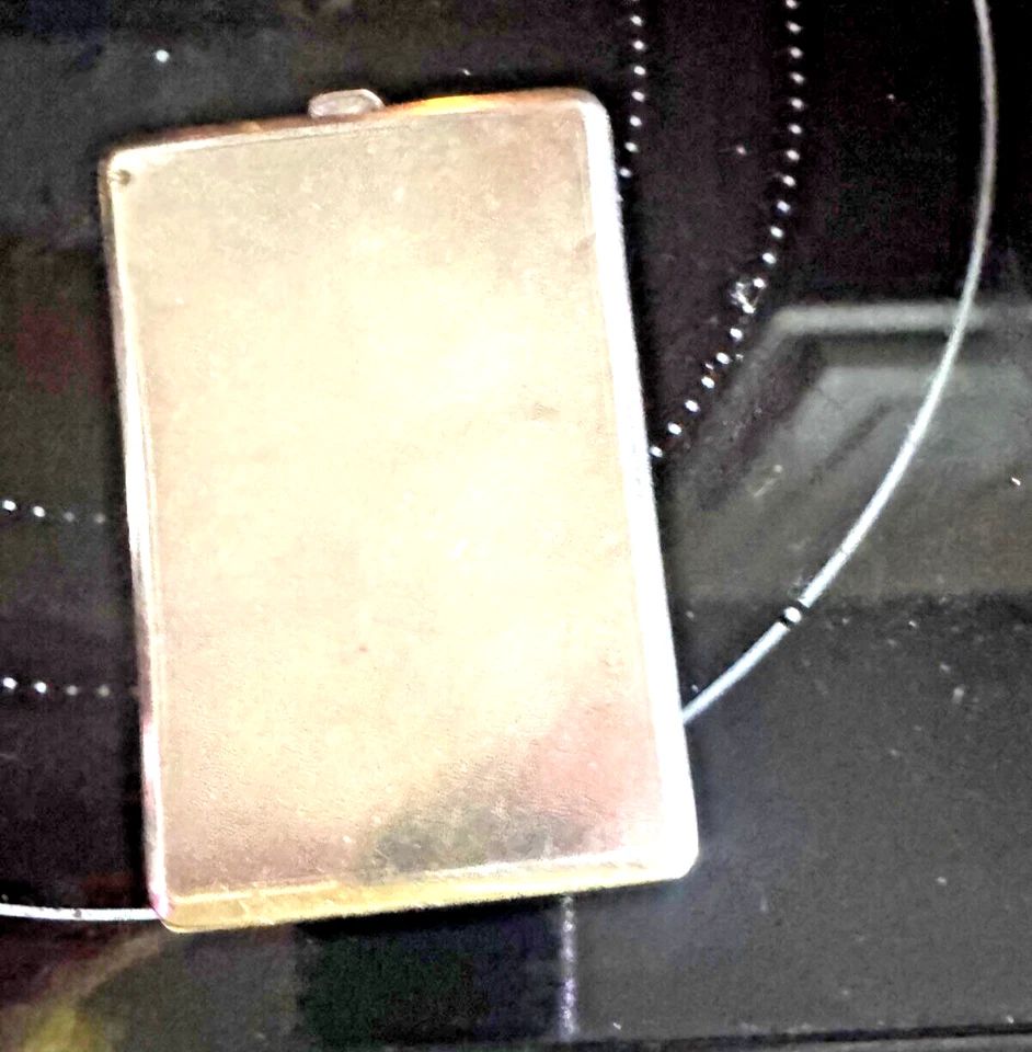 Estuche de cigarrillos Zee Wo siglo XIX 1 Shanghai China plata repujado dragón FIRMADO Foto 2 de 4