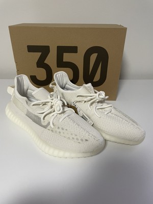 NEW Adidas Yeezy 350 V2 White Bone Cloud White | Men's Size 12 | HQ6316