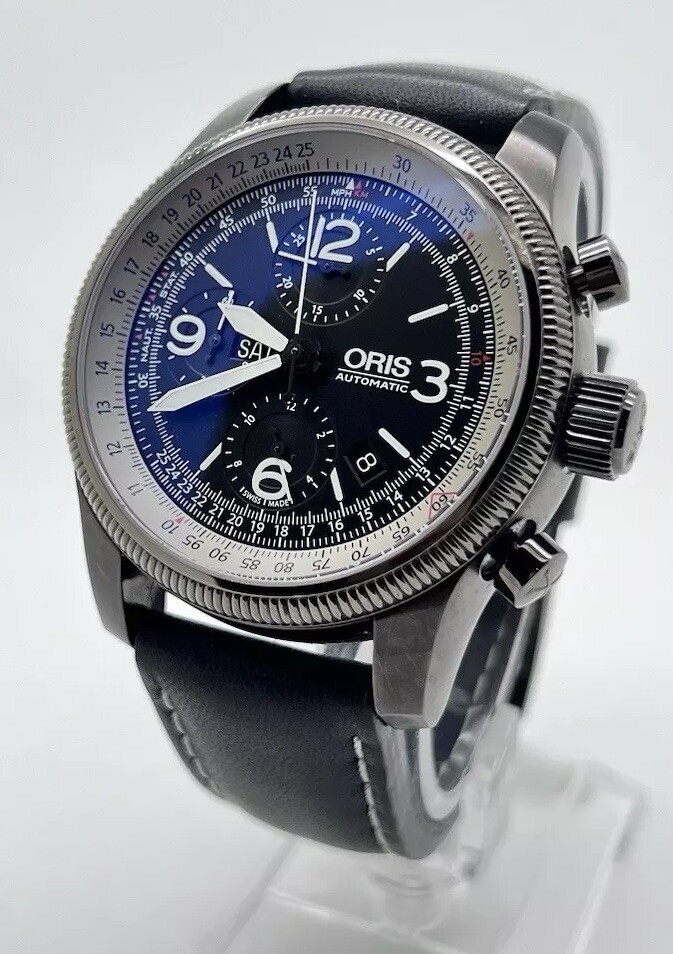 Oris Big Crown X1 Calculator Chronograph Auto 46mm 7648 42 – Black