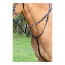 Shires Velociti GARA Running Martingale Black/Havana Pony-Full Matches Aviemore