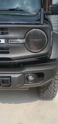 2021-2023 Ford Bronco BLACK HEAD LIGHT COVERS RuKind Cover's  set of 2
