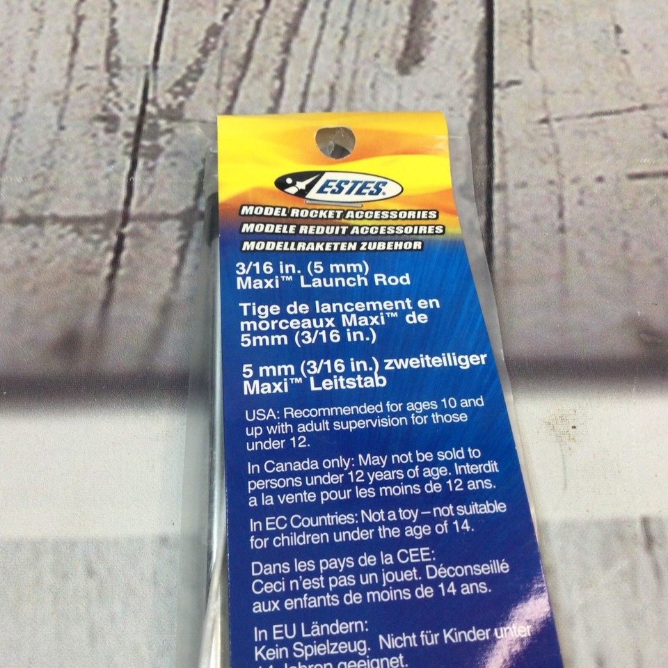 Estes Maxi Rod 3/16'' Launch Pad Rod Model Rocket Launch Pad Part
