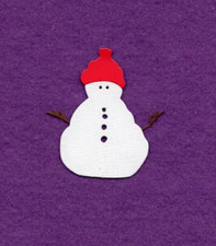 SNOWMAN 10 die cuts scrapbook cards
