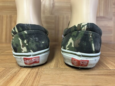 VNTG🔥 9.5 - VANS Vintage Army CAMO Slip On Sneakers Off The Wall