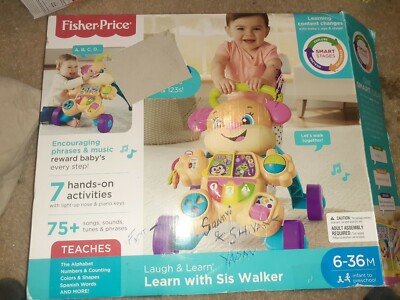 Fisher-Price Laugh & Learn Smart Stages Learn with Sis Walker Baby &  Toddler Educational Toy