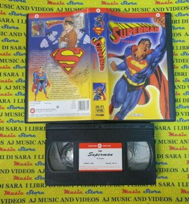 VHS film SUPERMAN L'EROE clark kent cecchi gori animazione supereroi(F172)no dvd