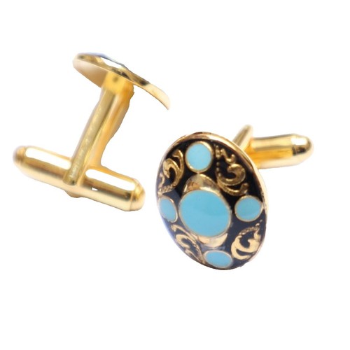 Bague Écu De Sheffield En Or 9K Signée Avec Des Marques, 6,59g, Taille