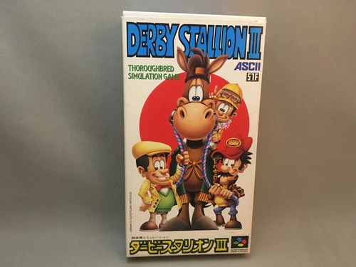 DERBY STALLION III 3 Boxed SNES SFC Nintendo Super Famicom JAPAN - Picture 1 of 4