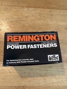 REMINGTON LOW VELOCITY POWER FASTENERS, (Concrete nails) Open Box
