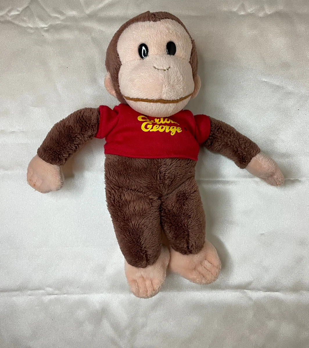 Gund Curious George Monkey Ape Plush Stuffed Animal Toy Red Shirt
