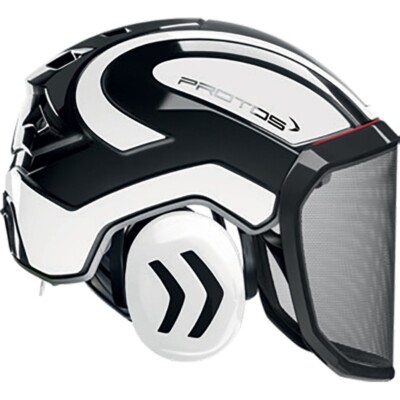 PFANNER Protos Arborist Helmet System Black / Hi-Vis White PROTOS-WB