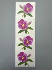Mrs. Grossman's Stickers | FLOWERS PURPLE PANSY | Retired ‘94 Creative Memories