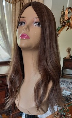 Freeparting Brown highlights Stunning Highlights & Free Parting?Glam Made Easy Wig  main image 4