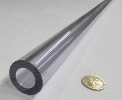 Kmac Polycarbonate Round Tube / Tubing 1.25'' x .750'' (1 1/4'' x 3/4'') x 1/4'' Wall