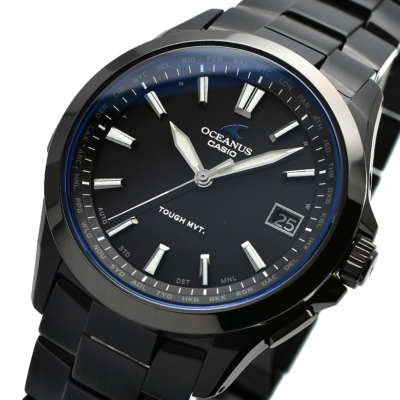 CASIO OCEANUS OCW-S100B-1AJF Titanium Radio Solar Watch Black 41.5