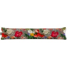 Eco-Velvet Fabric Draught Excluder Draft Door Cushion Garden Bouquet Many Colour