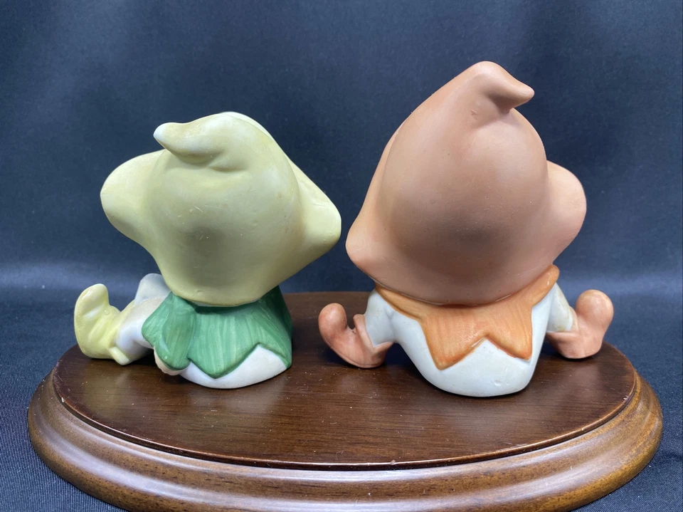 Set of 2 Homco Pixie Elves Elf Figurines #5213 Ceramic Porcelain - Image 4 of 4