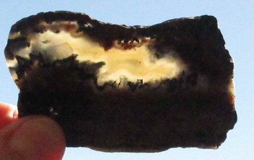 Moosachat Platte - 305 Gramm - Dendritisch - Verschiedenes 7 Stück - Bild 4 von 7