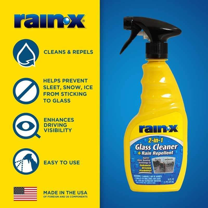Rain-x Original Glass Treatment, 16oz - 800002250W 2 pack