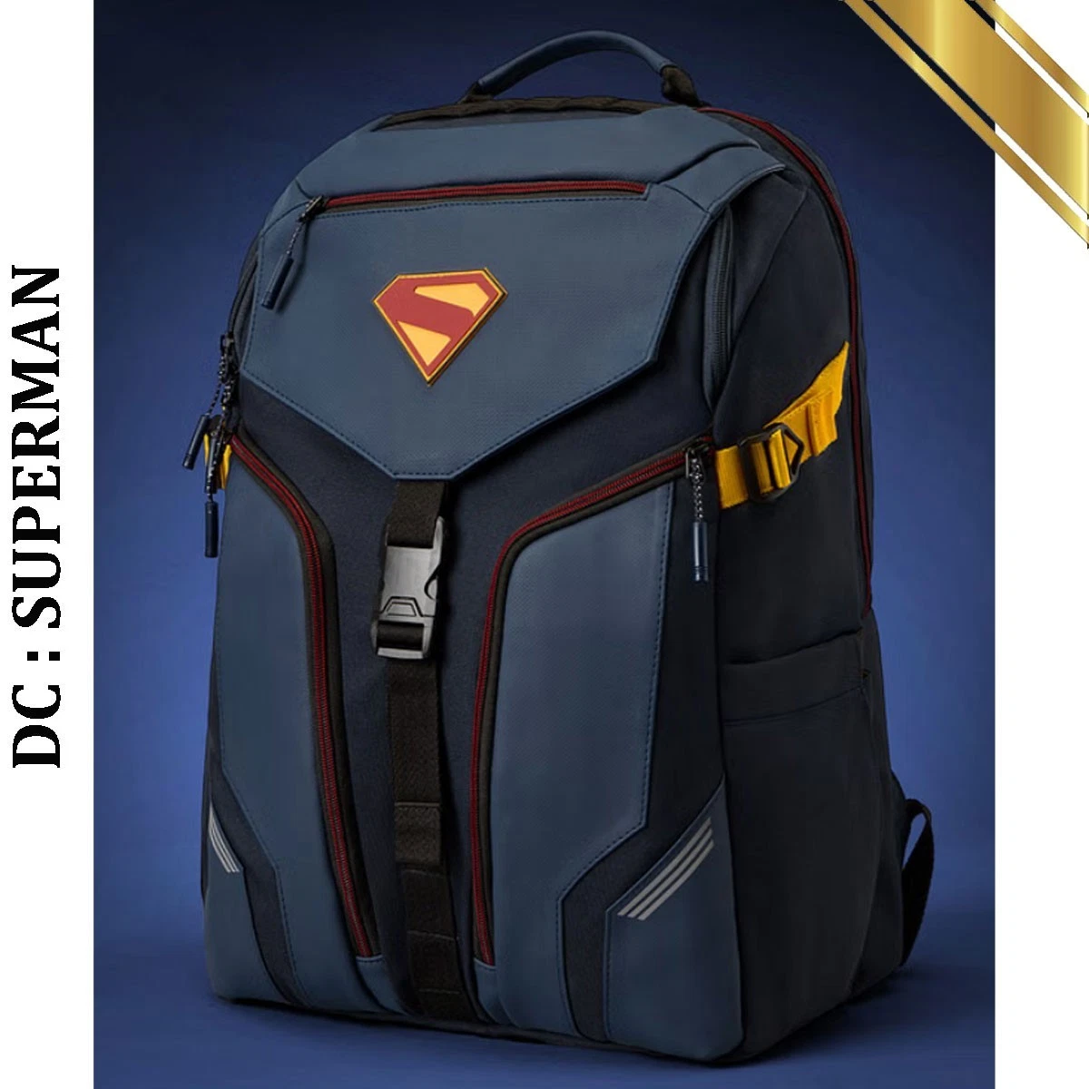 Warner Brothers DC Superman Black Leather Backpack 1990’s Straight from Krypton? Superman Backpack - NOW LIVE  main image 4