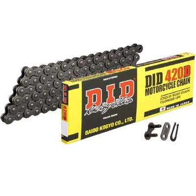 DID Kette 420D 110 Glieder offen mit Clipschloss Stahlfarben Motorradkette - Bild 1 von 3
