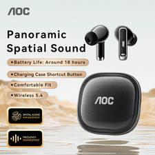 AOC True Wireless In Ear Earbuds with ENC Cal...
