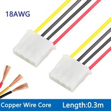 IDE 4Pin Molex Female to Female Power Extension Cable Copper Core PSU Lead 0.3m
