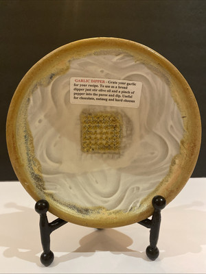Allan Ditton Art Pottery Plate 6'' With Salt Glaze Signed 2013