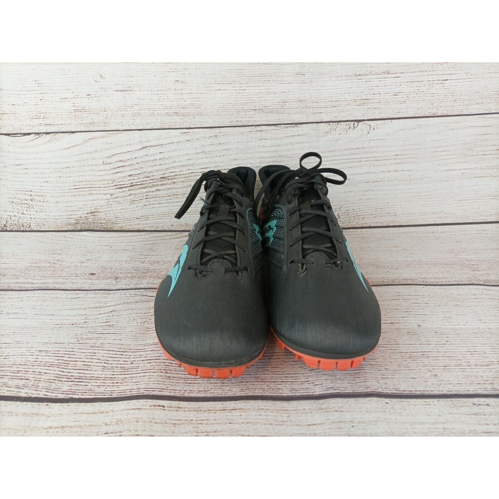 Saucony Mens Spitfire 5 Track Shoes Sz 9.5 Black Cool Mint Green thumbnail 3