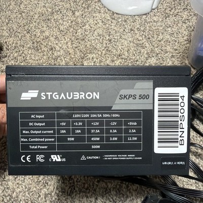 OEM STGAUBRON SKPS 500 BNPS004 80 Plus 500W Non Modular Power Supply   10