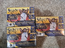 2020-21 Panini Select Basketball Mega Box Red/White/green Cracked Ice