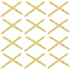 12 PCS SPRING BAR PIN FOR 31MM ROLEX DATEJUST PRESIDENT MIDSIZE 68278 17MM GOLD