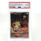 PSA 8 Pokemon Card Meowth 109/098 AR SV10 Team Rocket Japanese Card [8]