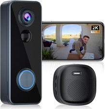 Doorbell Camera Wireless, Head-To-Toe Video, 2K HD Live View, Two-Way Talk,Smart
