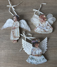 Heaven's Little Angels Ornaments x3 Angels Warmth The Bradford Editions 