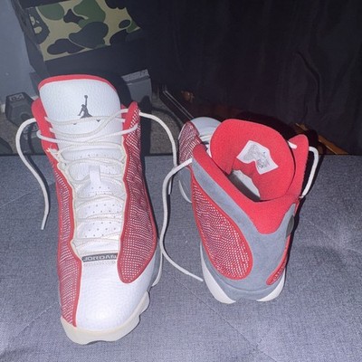 Jordan Air Jordan 13 Retro Mid-Top White/Red/Gray Lace-Up Men's Sneakers