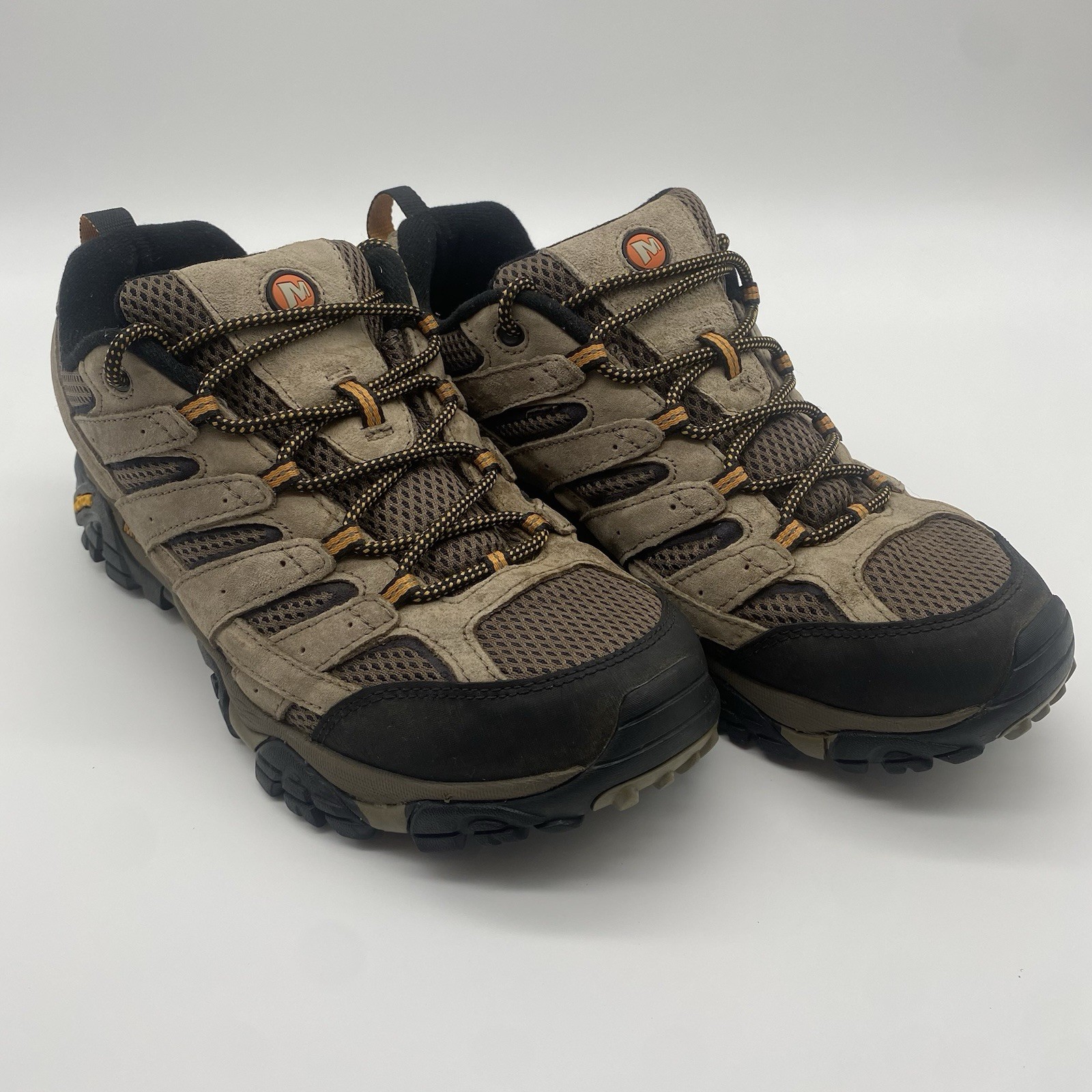 SAOLA Scarpe da trekking Merrell Moab 2 da uomo taglia 10 in camoscio marrone suola Vibram J06011