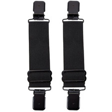 Dream Apparel Elastic Boot Straps Clips Adjustable Pant Clips Stirrups Leg