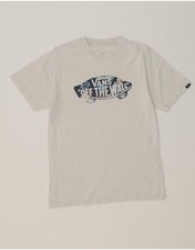 VANS Boys Graphic T-Shirt Top 10-11 Years Medium White WL08