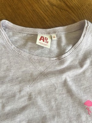 American Outfitters Mädchen 14 Jahre Shirt Kurzarm Mit Flamingos
